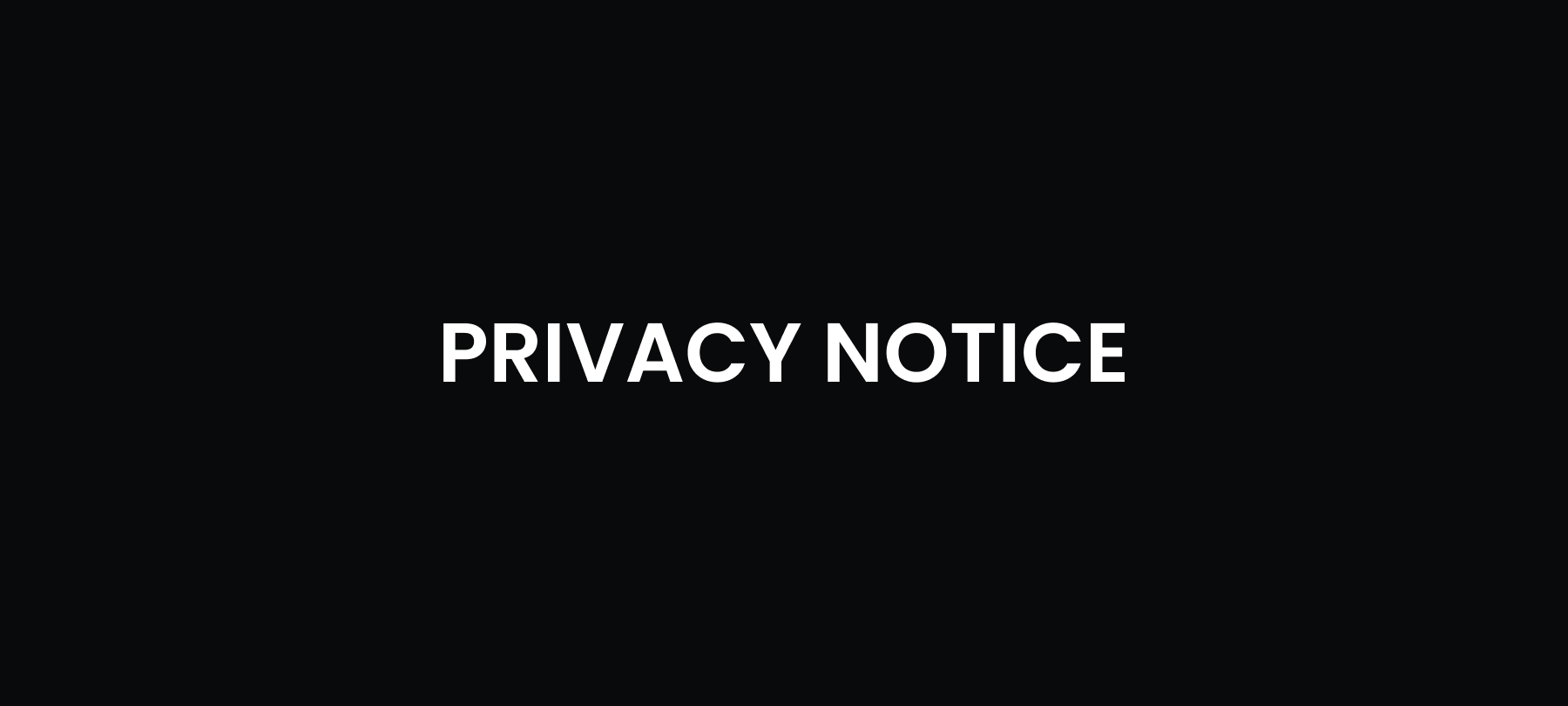 Privacy Notice